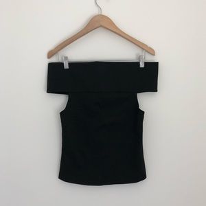 BCBGeneration Off The Shoulder Crop Top